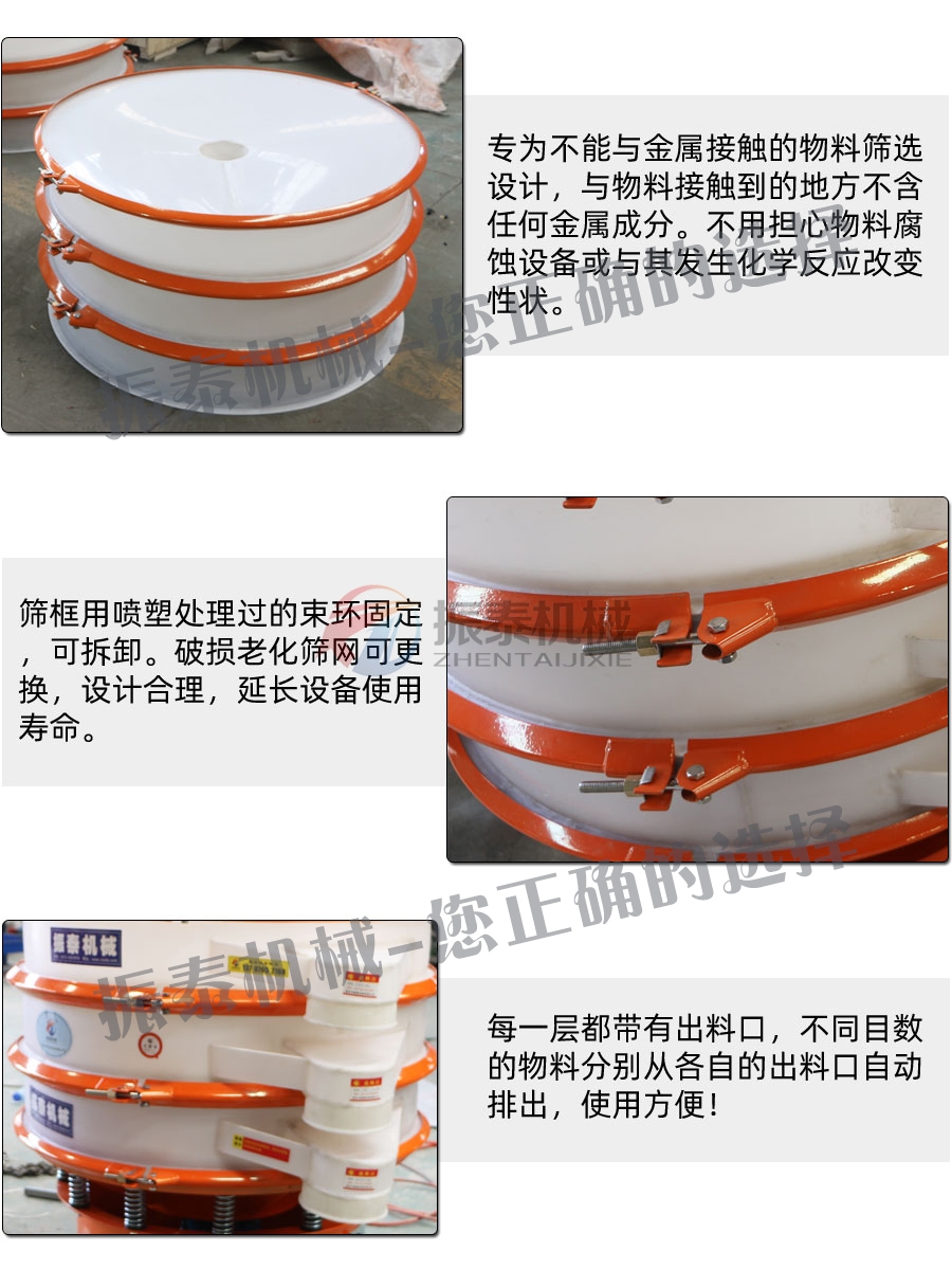 氯乙酸塑料振動(dòng)篩細節圖