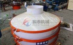 醋酸過(guò)濾塑料振動(dòng)篩安徽池州發(fā)貨，請張經(jīng)理注意查收！